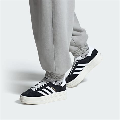 adidas originals gazelle zwart|adidas gazelle bold black.